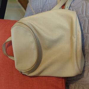 Lonchamp Vintage Cream Backpack for Women